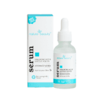 nature beauty serum HYALURONIC ACID & GLYCOLIC ACID 2% exfoliates & hydrates Net Volume 30ml b