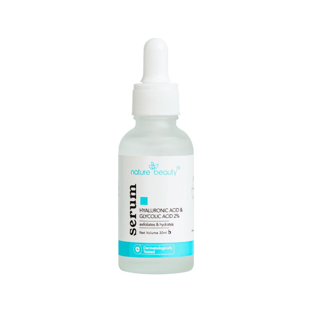 Nature Beauty Hyaluronic 1% & Glycolic Acid 2% Serum 30 ml