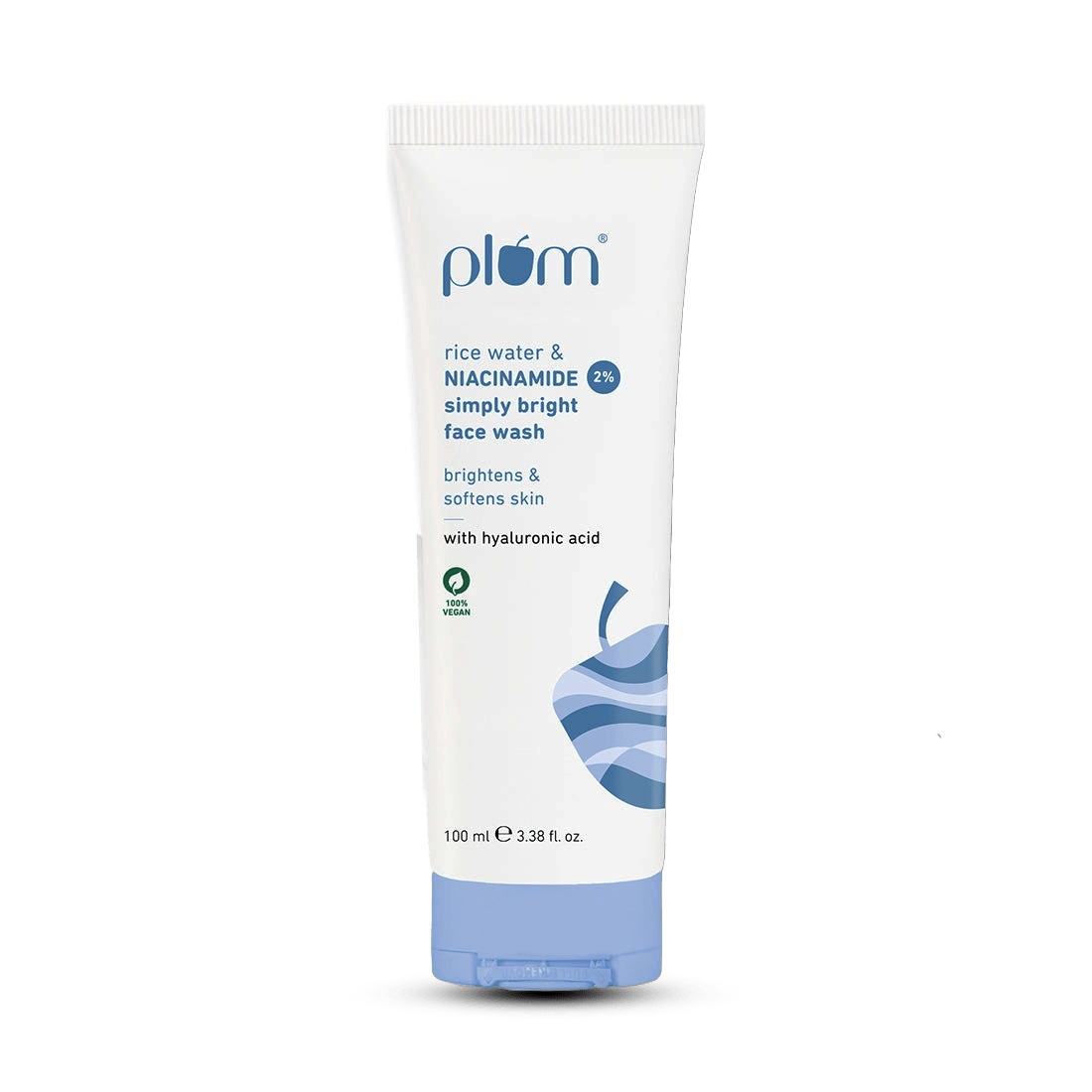 Rice-Water-&-Niacinamide-Facewash Plum Rice Water & 2% Niacinamide Simply Bright Facewash 100ml - Image 1