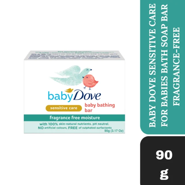 Dove Baby Bathing Bar Fragrance Free Moisture 90gm