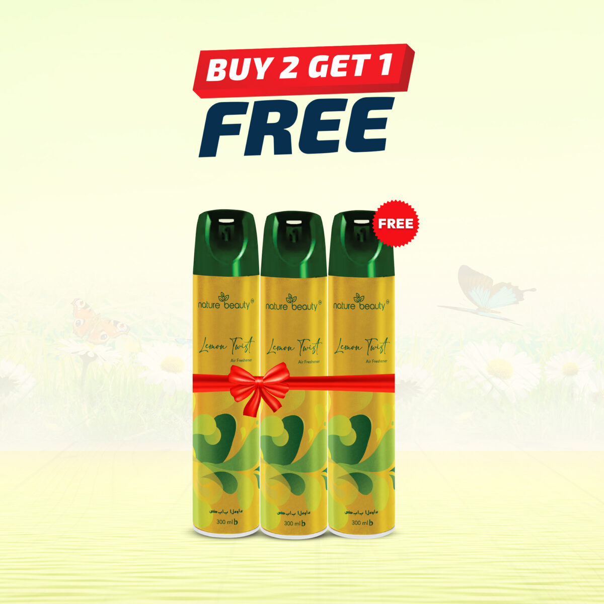 Nature Beauty Air Freshener (Buy 2 Get 1 Free) 300ml - Image 3