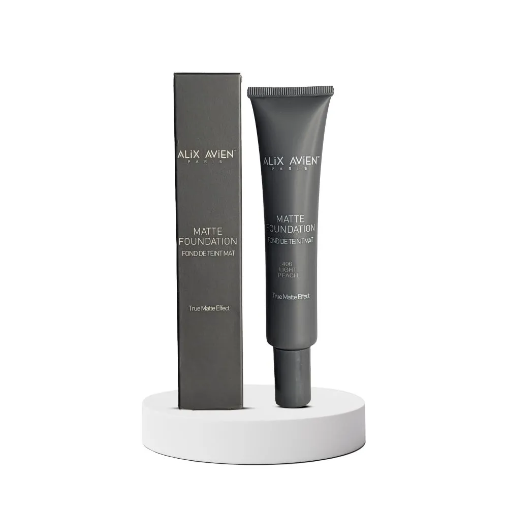 Alix Avien Matte Foundation- 406 Light Peach-40ml SD