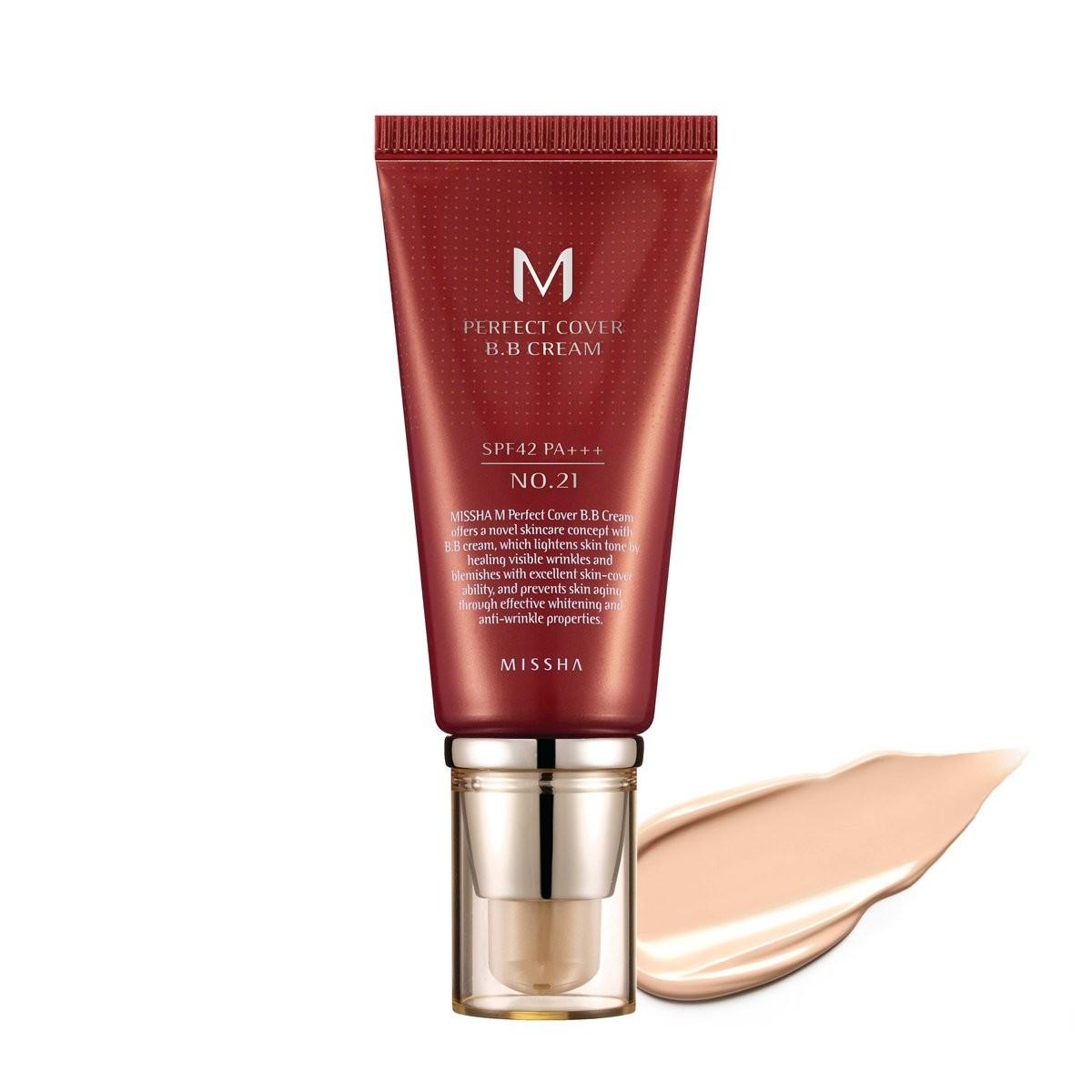 G3vW31momMXdLduNGBvQ31ZAsA07HbCR8pXmi4Mr Missha Perfect Cover BB Cream #21 SPF 42 PA+++(20ml) - Image 2