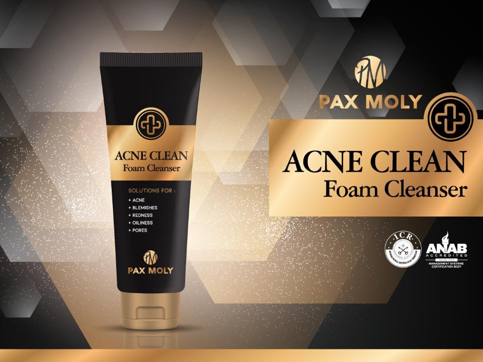 Paxmoly-Acne-Clean-Foam-Cleanser2_sku18796 Pax Moly Acne Clean Foam Cleanser-120ml - Image 2