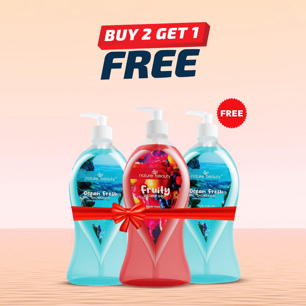 Nature Beauty Shower Gel (Buy 2 Get 1 Free) 500ml