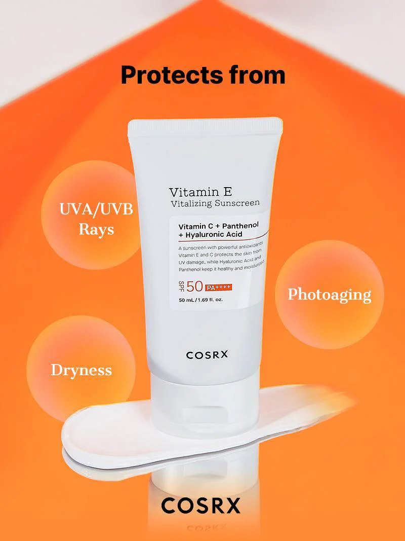 Cosrx Vitamin E Vitalizing Sunscreen SPF50+ 50 ml