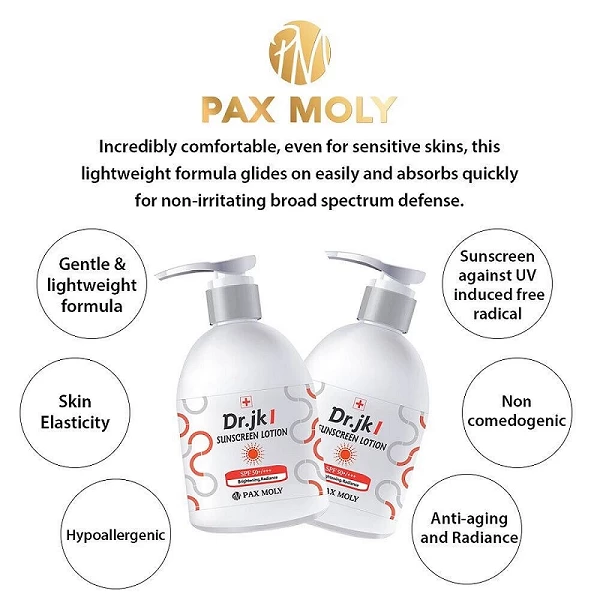pax-moly-drjk1-sunscreen-lotion-spf-50-200ml__8367_68999_1723803999 Pax Moly Dr. JK 1 Sunscreen Lotion SPF50+ PA++++ - 200ml - Image 3