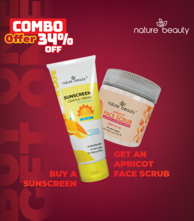 Nature Beauty Sunscreen And Apricot Face Scrub