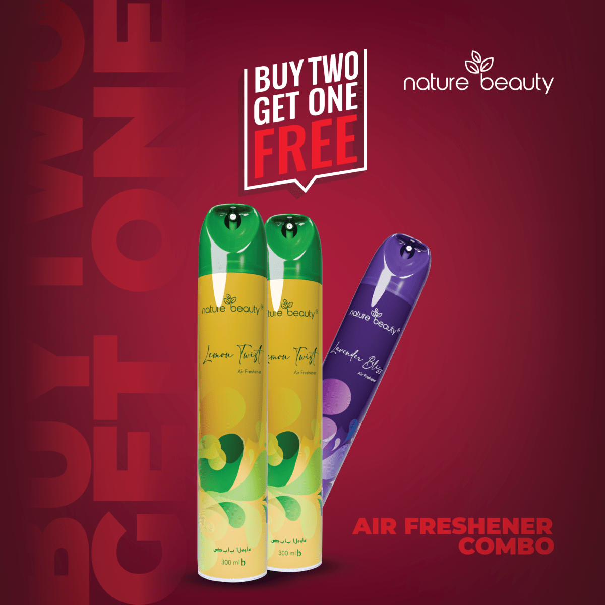 Nature Beauty Air Freshner Lemon Twist And Nature Beauty Air Freshner Lavender Bliss