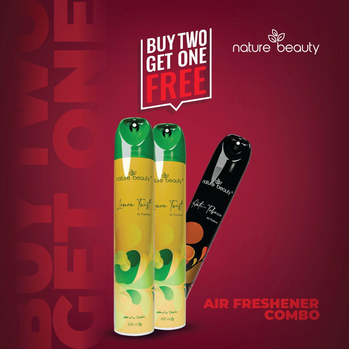 Nature Beauty Air Freshner Lemon Twist And Nature Beauty Air Freshner Anti Tobacco