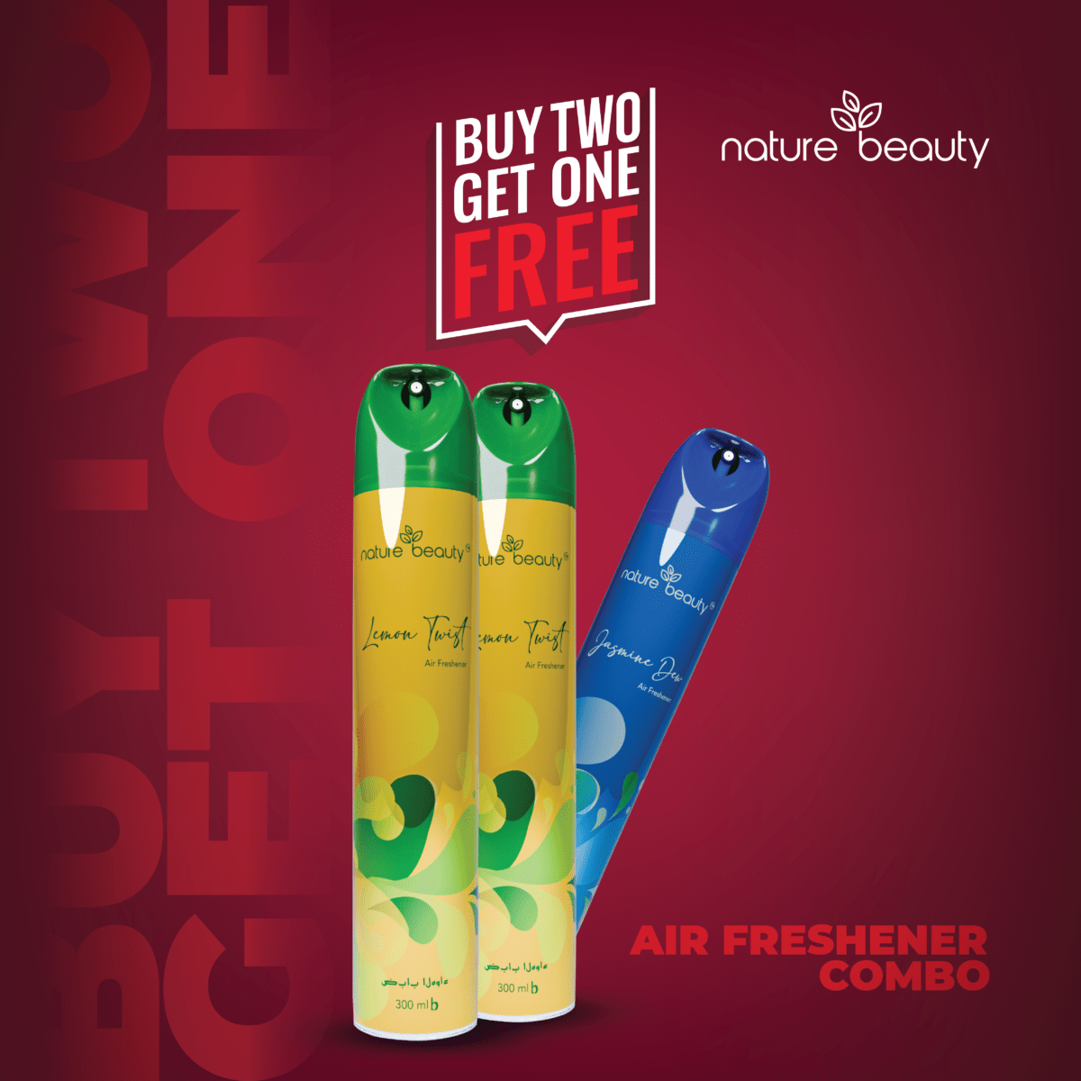 Nature Beauty Air Freshner Lemon Twist And Nature Beauty Air Freshner Jasmine Dew