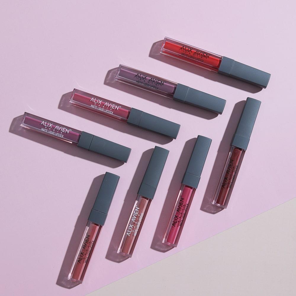 Alix Avien Matte Liquid Lipstick – 523 Berry Red