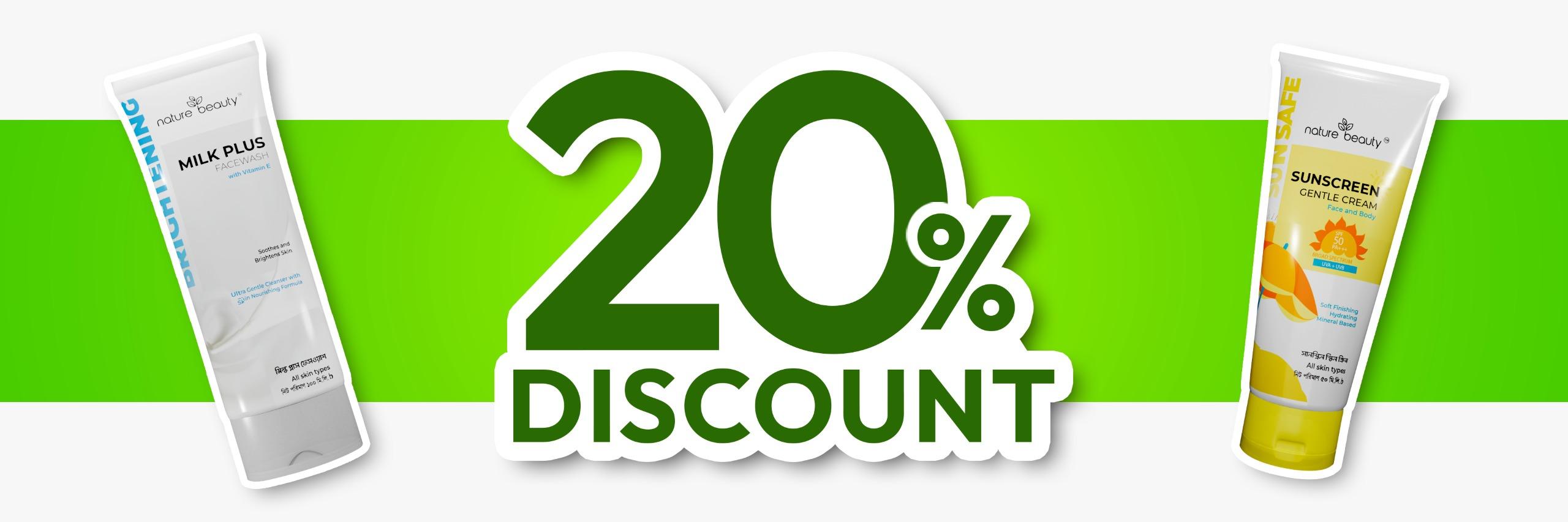 Q Beaute Offer Nature Beauty Discount Banner