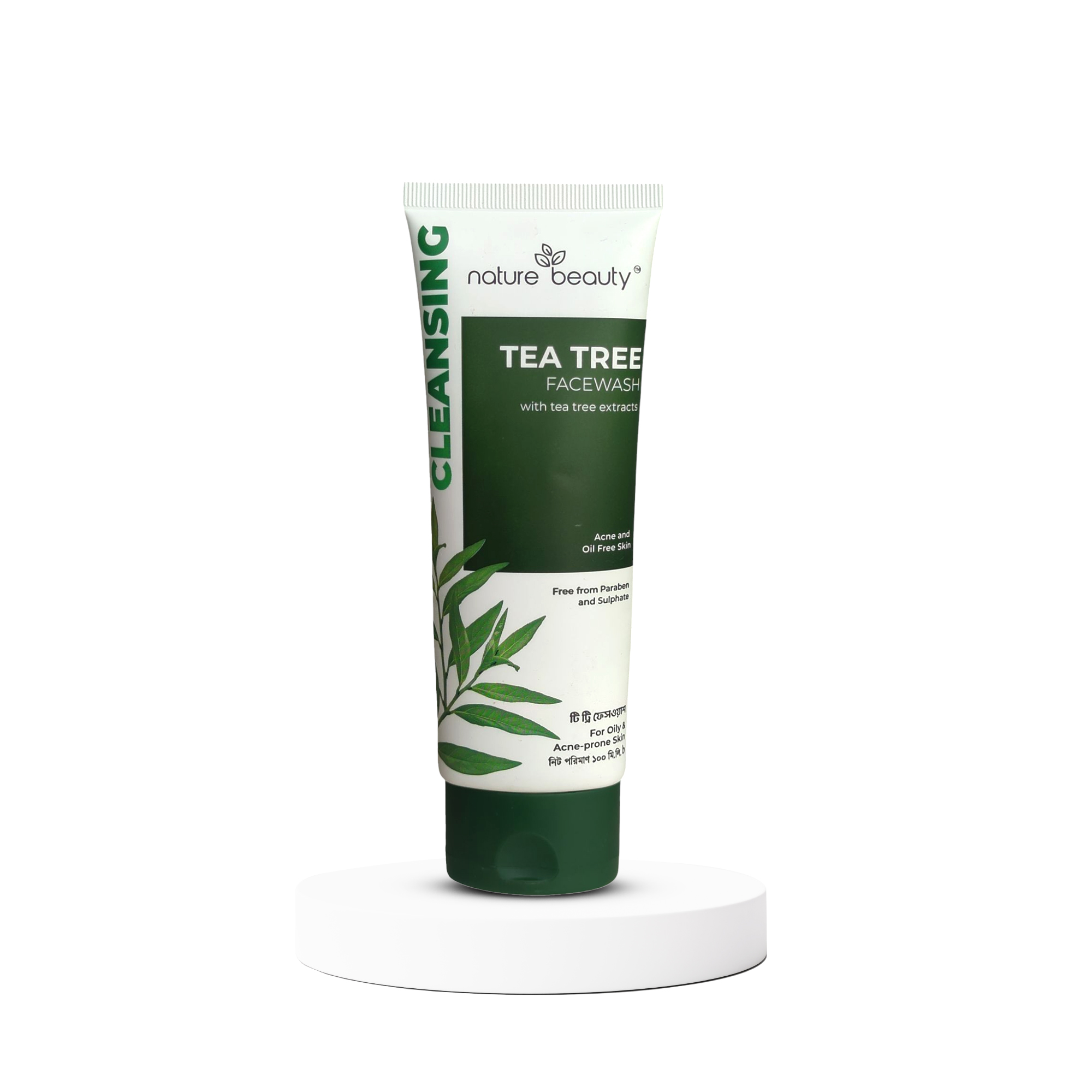 NB-Facewash-Tea Tree Nature Beauty Tea Tree Facewash 100ml - Image 1