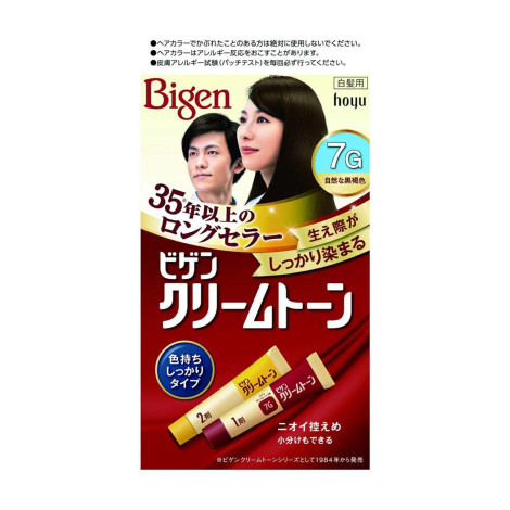 Bigen Cream Tone Hair Color - 7G Natural Dark Brown 40g