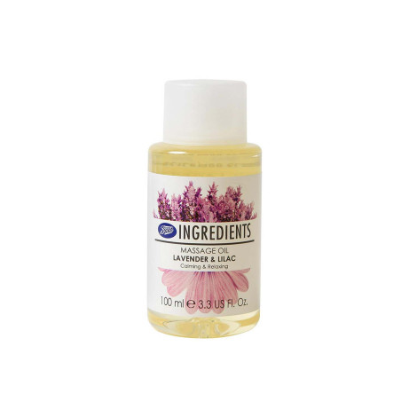 Boots Ingredients Lavender & Lilac Massage Oil 100ml