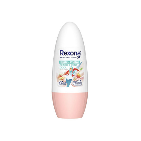 Rexona Hijab Natural Peach & Mint Cool Roll On 45ml