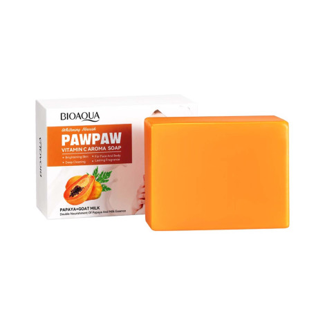 Bioaqua Pawpaw Vitamin C Papaya Aroma Soap 100g