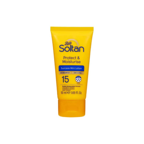 Boots Soltan Protect & Moisturise Mini Lotion 50+ 50ml