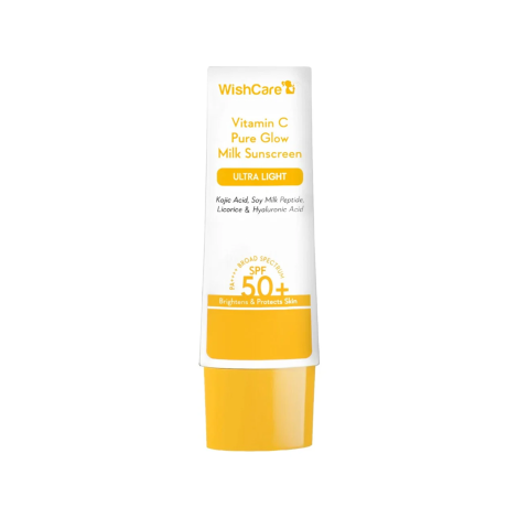WishCare Vitamin C Pure Glow Milk Sunscreen SPF 50+ PA+++ 50g