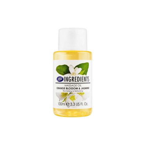 Boots Ingredients Orange Blossom & Jasmine Massage Oil 100ml
