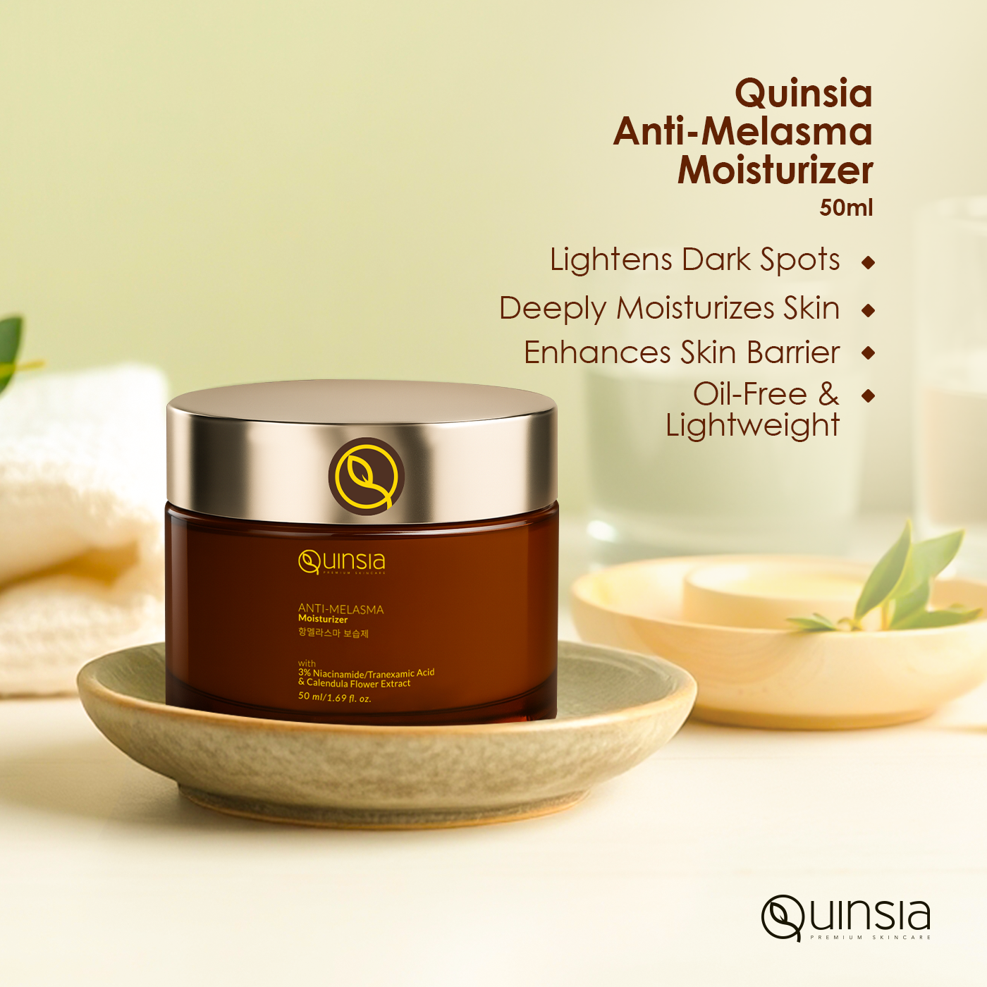 Quinsia-Anti-Melasma-Cream Quinsia Anti-Melasma Moisturizer- 50ml - Image 2