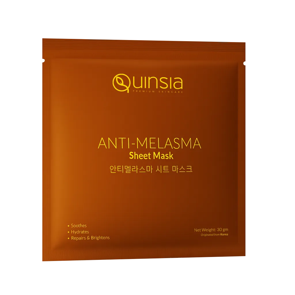 Quinsia Anti-Melasma Sheet Mask – 30gm