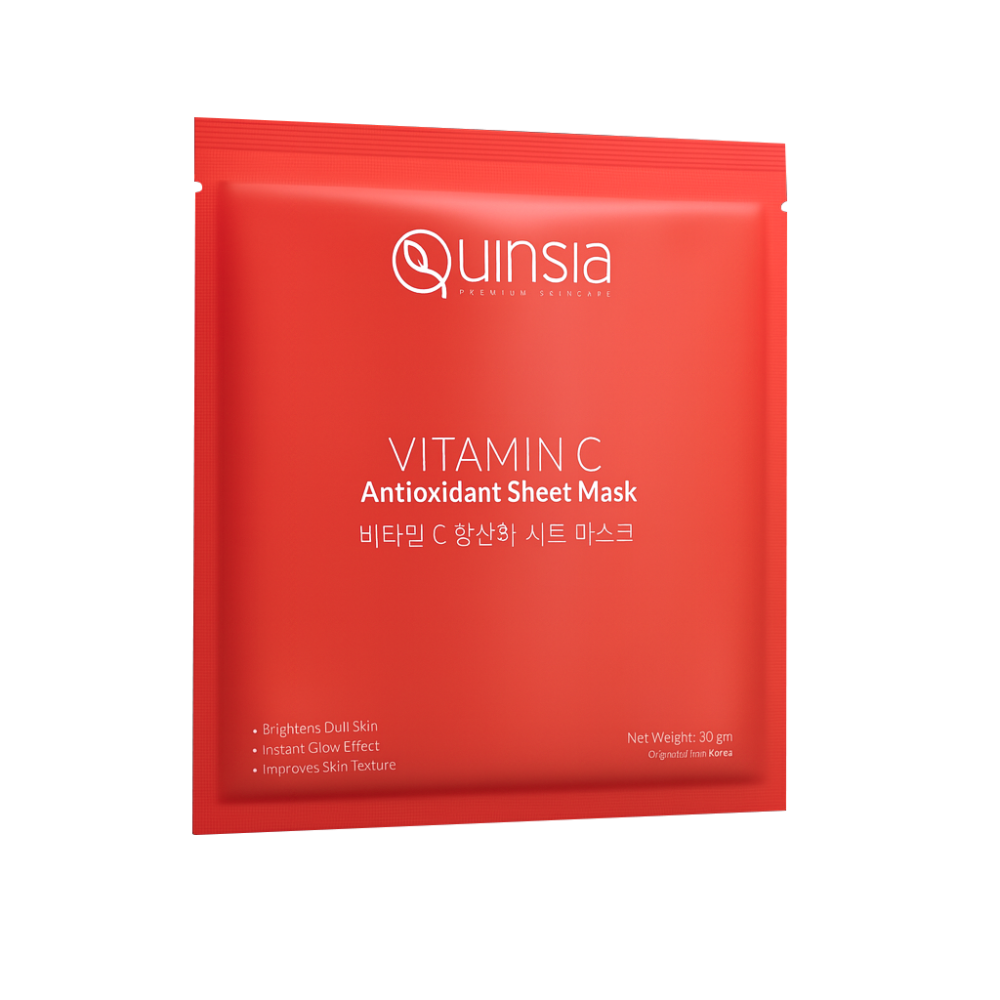 Quinsia Vitamin C Antioxidant Sheet Mask – 30gm