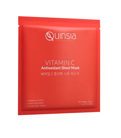 Quinsia Vitamin C Antioxidant Sheet Mask – 30gm