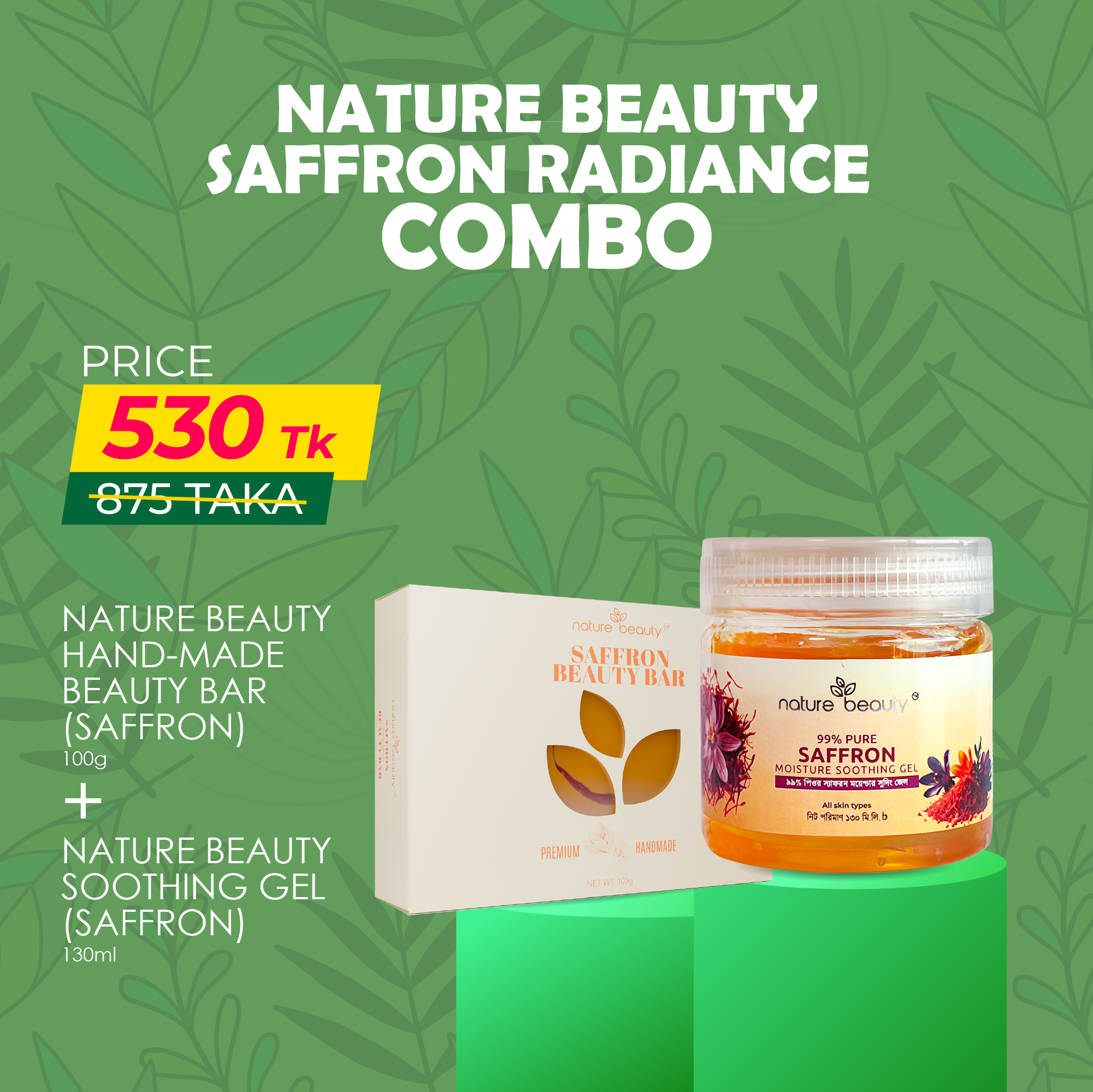 Artboard 1 copy Nature Beauty Saffron Radiance Combo - Image 1