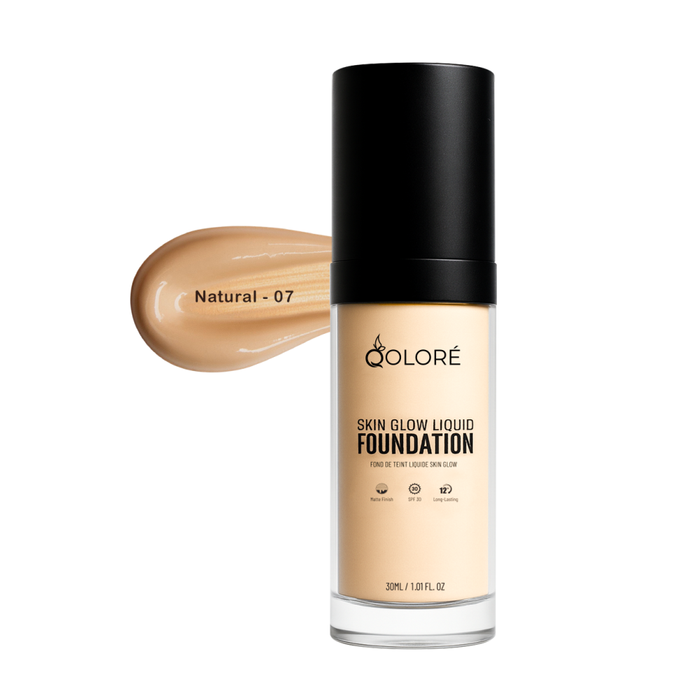 Qolore Skin Glow Liquid Foundation Natural 07- 30ml
