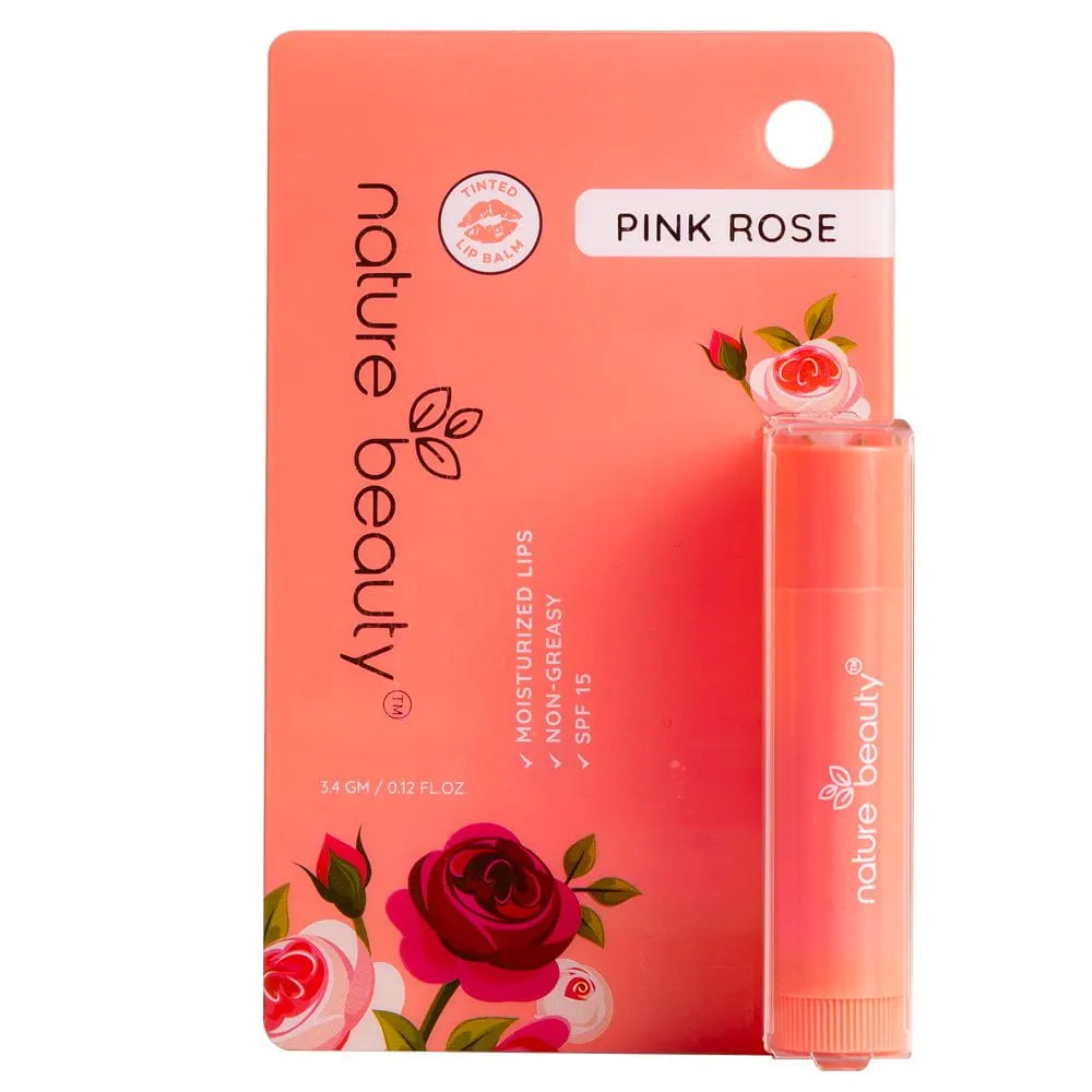 Nature Beauty Pink Rose Lip Balm 3.4gm