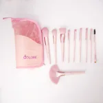 Qolore All-In-One Makeup Brush set Pink - Image 2