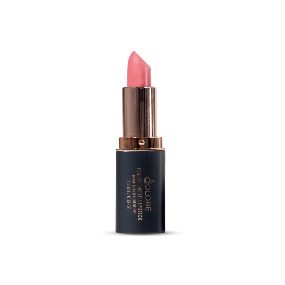 Qolore Crème Matte Lipstick 3.8gm - Silk Rose 01